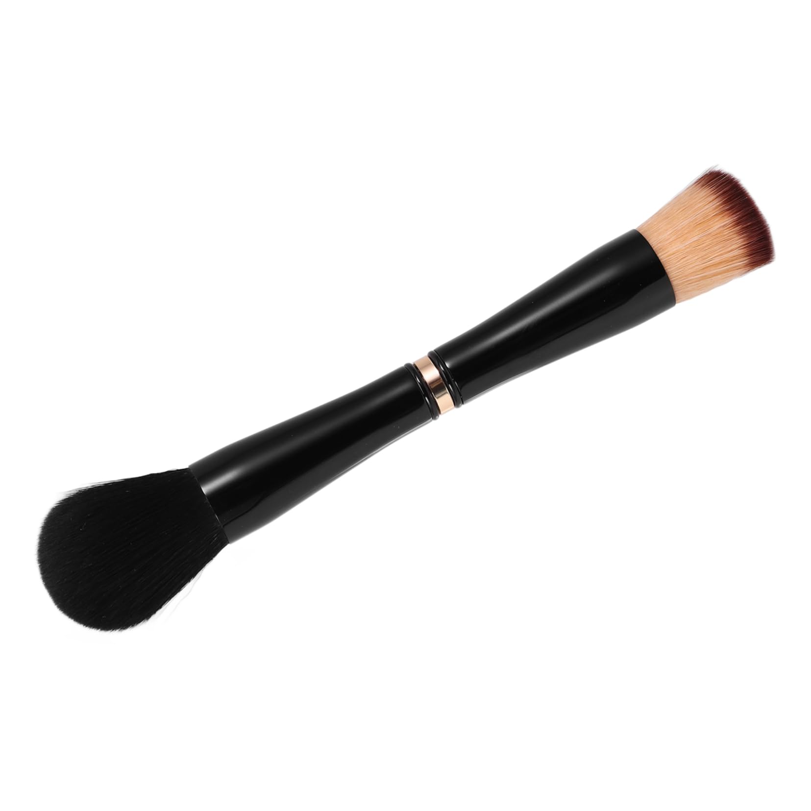 Baluue Portable Makeup Brush Set Double End Makeup Brush for Cream and Loose Powder Women's Travel Makeup Tools