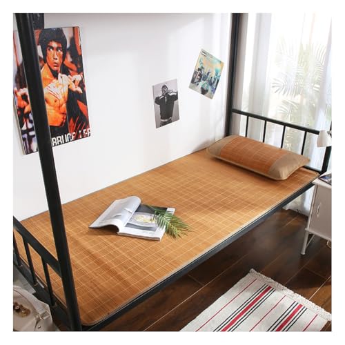 Tapete de verano contra el calor para dormir fresco con esterilla de ratán y funda