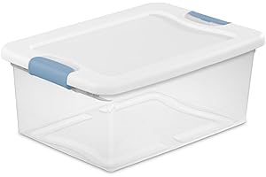 Sterilite ClearView Under-Bed Plastic Storage Bins with Lids