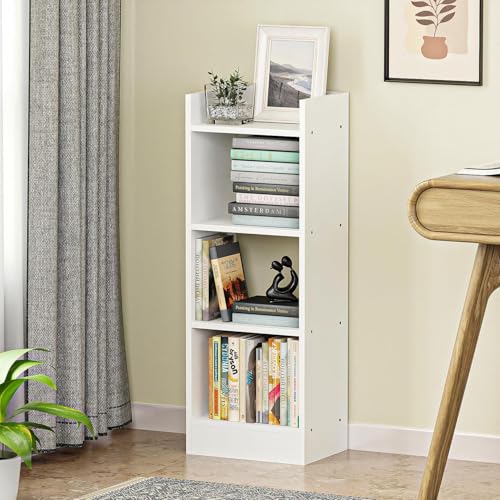 Image of Callas 3 Layer Multipurpose Engineered Wood Bookcase | Storage Organizer for Adults & Kids | Multi-Purpose Shelf for Books, Toys & Home Office Use (BR-008-White)