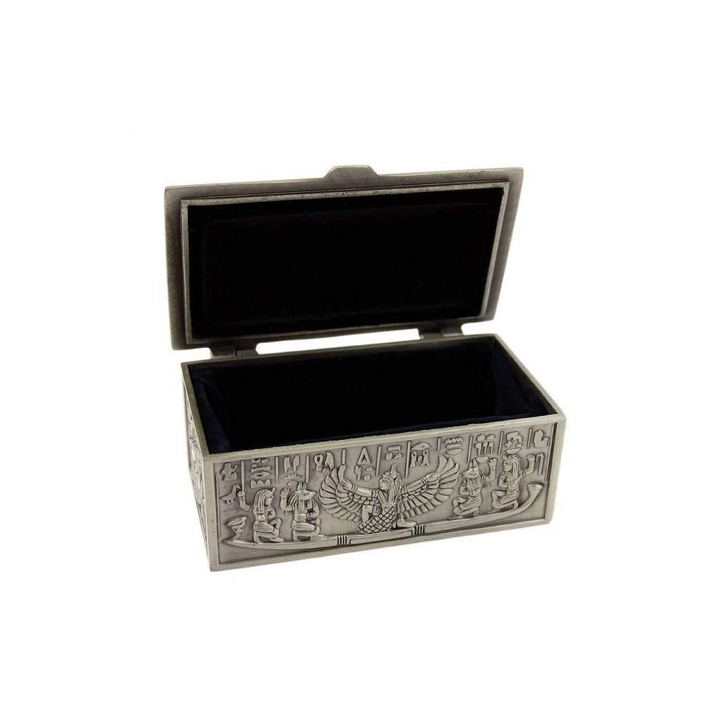 Lachineuse Metalowe pudełko skrzydlata Design egipska dekoracja