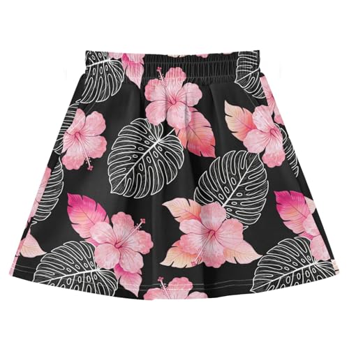 Jupe-short fluide tropicale pour le tennis et le golf en coton doux
