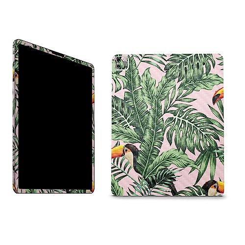 Image of MightySkins Carbon Fiber Skin Compatible with Apple iPad Pro 12.9 inch M2 6th Gen (2022) Full Wrap Kit - Hidden Toucan | Protective, Durable Textured Carbon Fiber Finish | Easy to Apply | Made in The USA