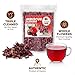Hibiscus Flowers 1lb (16oz) – All Natural, Triple Cleaned - Whole Soft Flowers and Petals - Flor de Jamaica. Great for Hot or Iced Tea and Agua Fresca. By Amazing Chiles and Spices