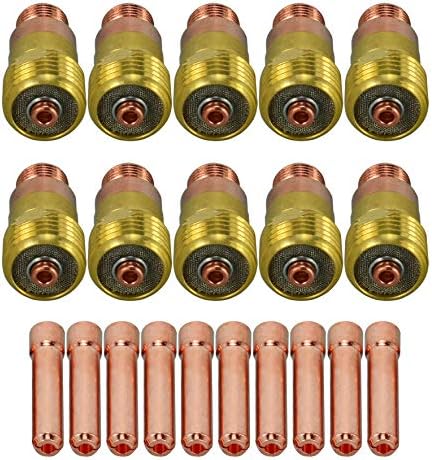 Assortimento 10 Pezzi Lenti A Gas TIG 17GL332 10N24S Grado Professionale - Foto 8