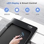 SupeRun Walking Pad with Incline, Under Desk Treadmill, 3 in 1 Portable Treadmills for Home with Remote Control LED Display, 2.5 HP Quiet Mini Treadmill for Office Home Use, 300 Lbs Capacity - Image 5