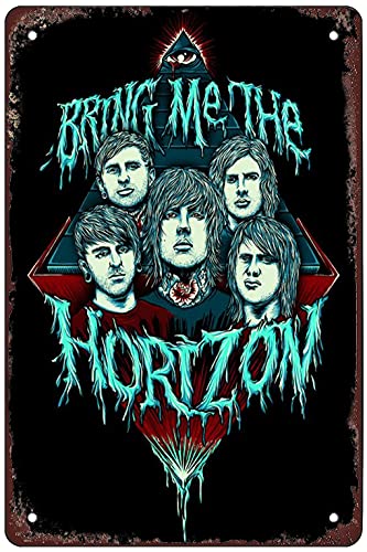 RosefinchÂ Stone Bring me The Horizon Retro Metal Sheet Signs, Wall Decoration of Bars, Bedroom, Room,Restaurants,Garage, Home,cafes and Bars, 8 x 12