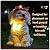 inhildas Solar Garden Poodle Statue, Detachable Ground Stake, White Resin Puppy with LED Butterfly and Blue Scarf, Waterproof Yard Decor for Patio, Lawn, Porch, Pathway, and Gift Giving
