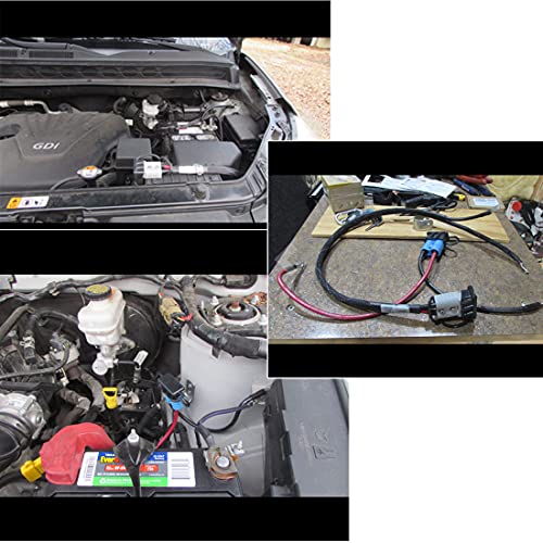 Kit 175 Amp 2Pcs Connectors Plugs 175A Quick Connect Disconnect 600 V+ 2 Pcs 175 Amp Handle Battery Power Connector+2 Pcs Cover Dust (Red, 1/0 Awg) #TOP5