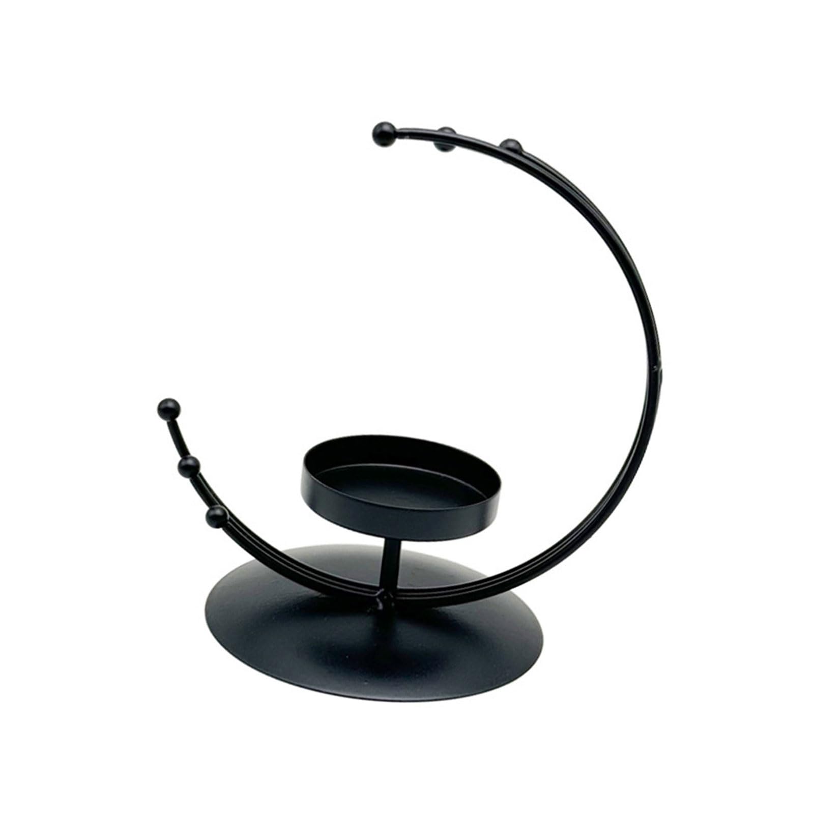 Buxuaaaa Metal Holder Black Golden Stand for Middle East Eid Holiday Decoration Metal Candlestick
