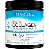 NeoCell Marine Collagen with Beauty Blend; for Skin Hydration; Healthy Hair, Nails and Joint Support; Keto Certified, Gluten Free; Unflavored Powder, 7 Ounces, 20 Servings*