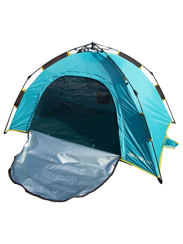 Two Bare Feet Pop Up Beach Tent Sun Shelter – UV Sun Shade Dome, Lightweight Portable Festival Tent, Windbreak Canopy for Camping, Picnic & Garden (109 Ocean Blue)