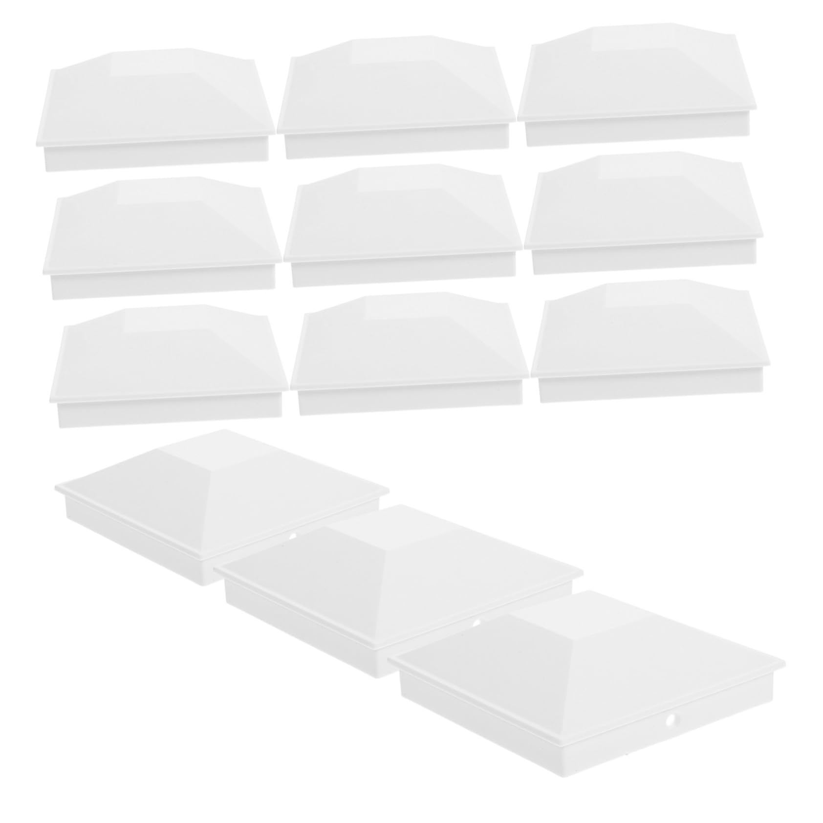 Protection pour Poteaux de Clôture Étanche et Résistante SHINEOFI 12 Pcs