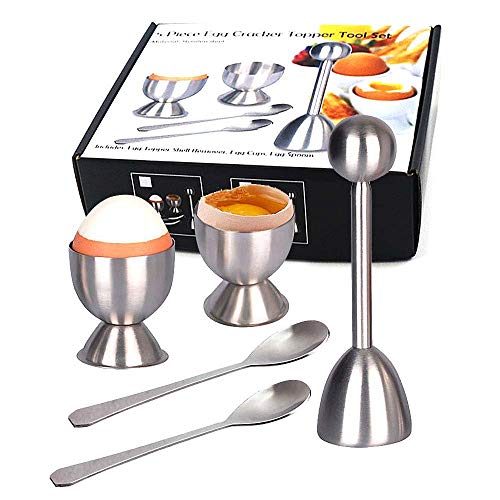 Egg Topper Set Egg Cutter Topper Set Egg Cracker for Hard & Soft