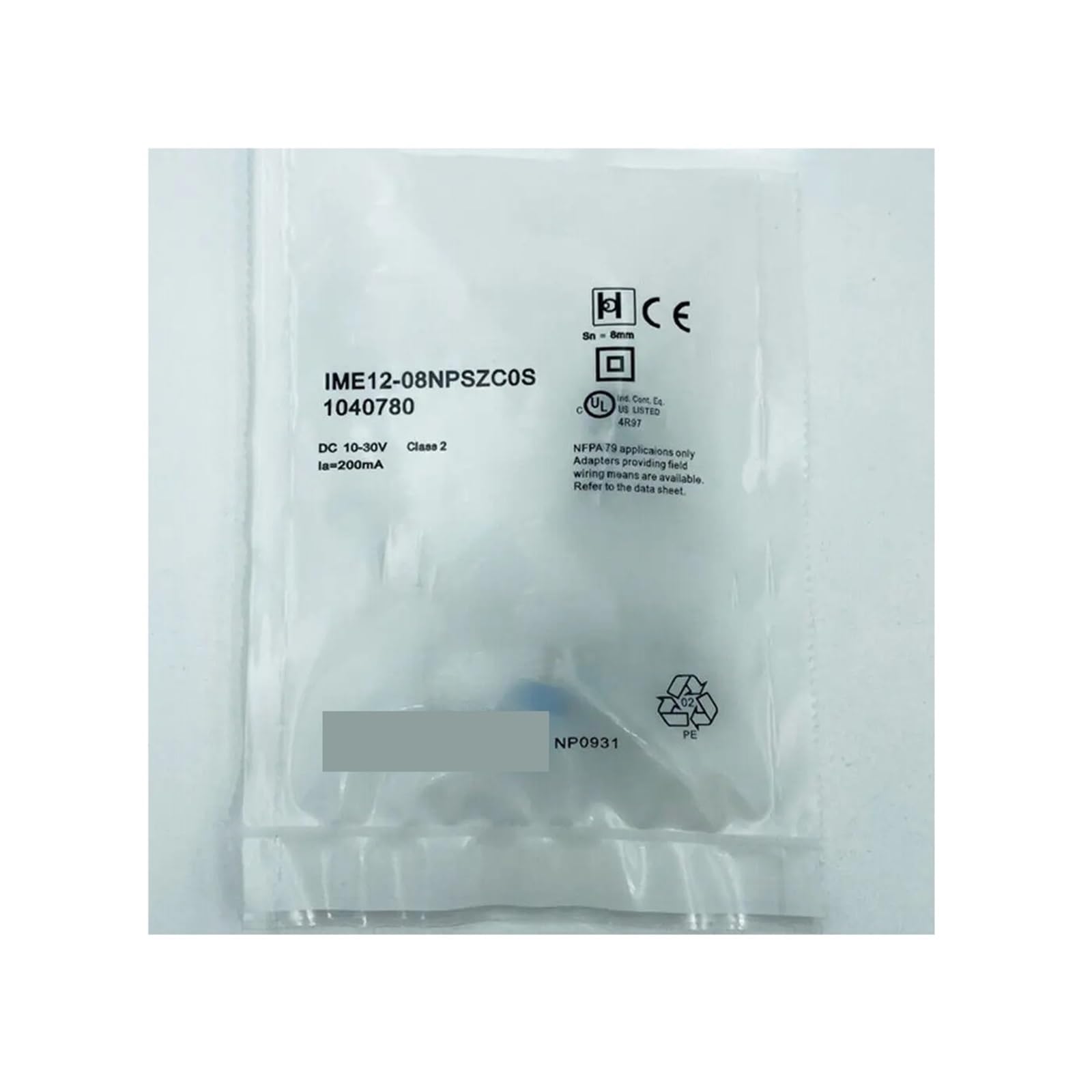 Détecteur IME12-08NPSZCOS PNP 10-30V DC capteur de proximité