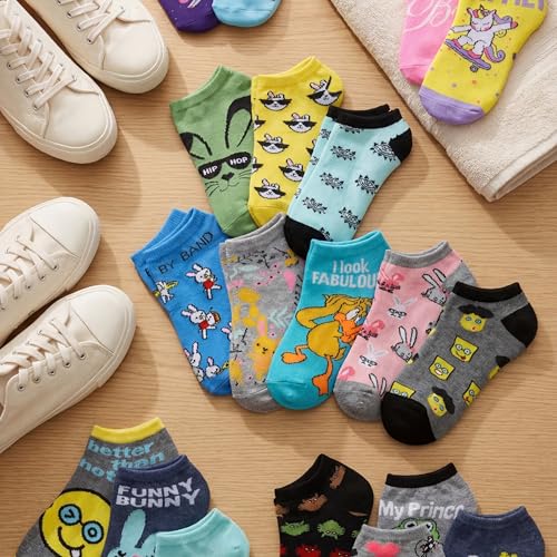 Image of Tipi Toe Women's 20 Pack Colorful Low Cut Socks - Lightweight, Breathable Design for All-Day Comfort Sizes 9-11 /10-13