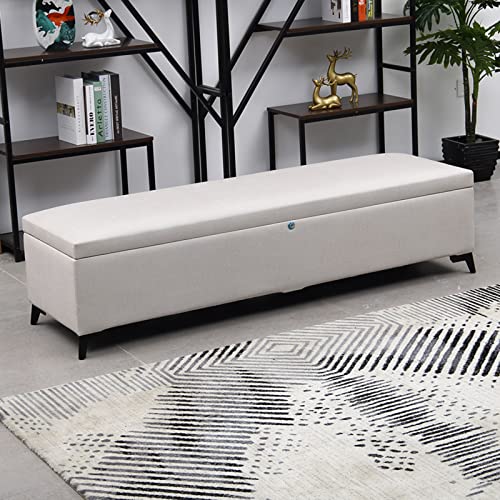 Banc ottoman de rangement pour optimiser les petits espaces encombrés