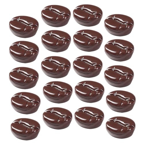 PHENOFICE 25pcs Artificial Coffee Beans for Crafts Realistic Food Model Accessories for Home Decor Photography Props and Bakery Decoration