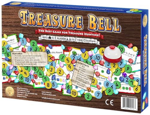Mind Inventions Treasure Bell | Mejor juego de matemáticas para niños | A partir de 5 años | De 2 a 5 jugadores | Tiempo de juego de 15 a 45 minutos miniatura 2