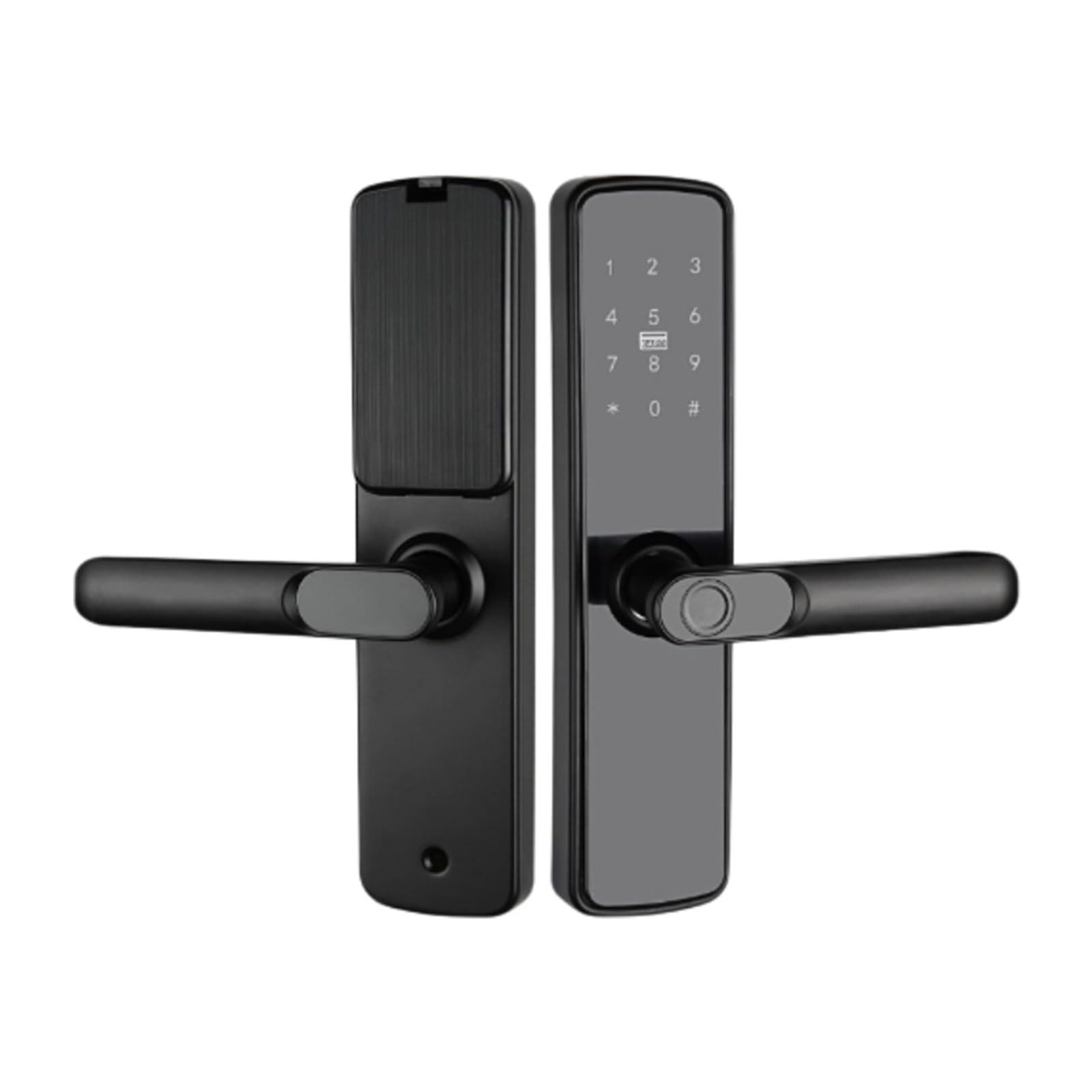 JVDDI Smart Door Handle, Fingerprint Door Lock Keyless Smart Electronic Keypad Password Reversible Handle for Home office