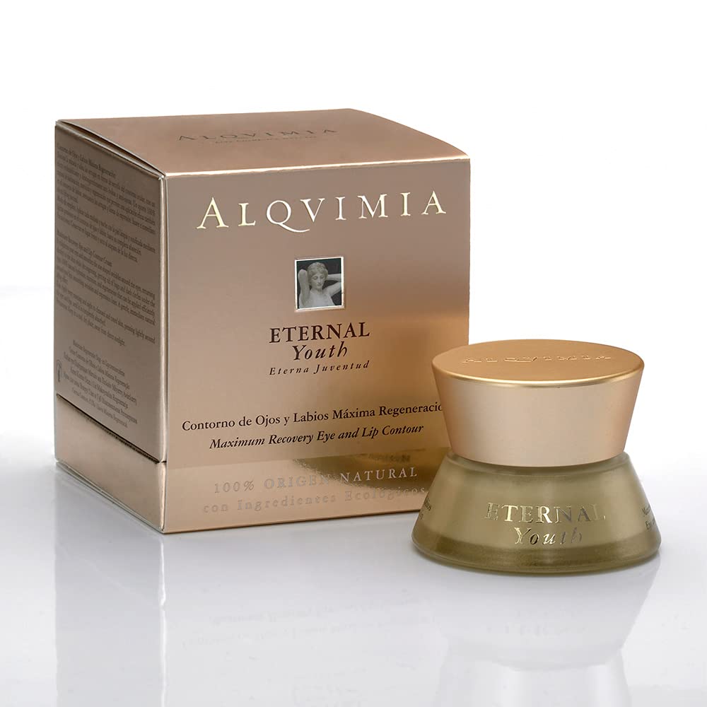 Alqvimia | Eternal Youth Crema Contorno Ojos y Labios Máxima Regeneración | Efecto Lifting Natural Rejuvenecedor | 15 ml