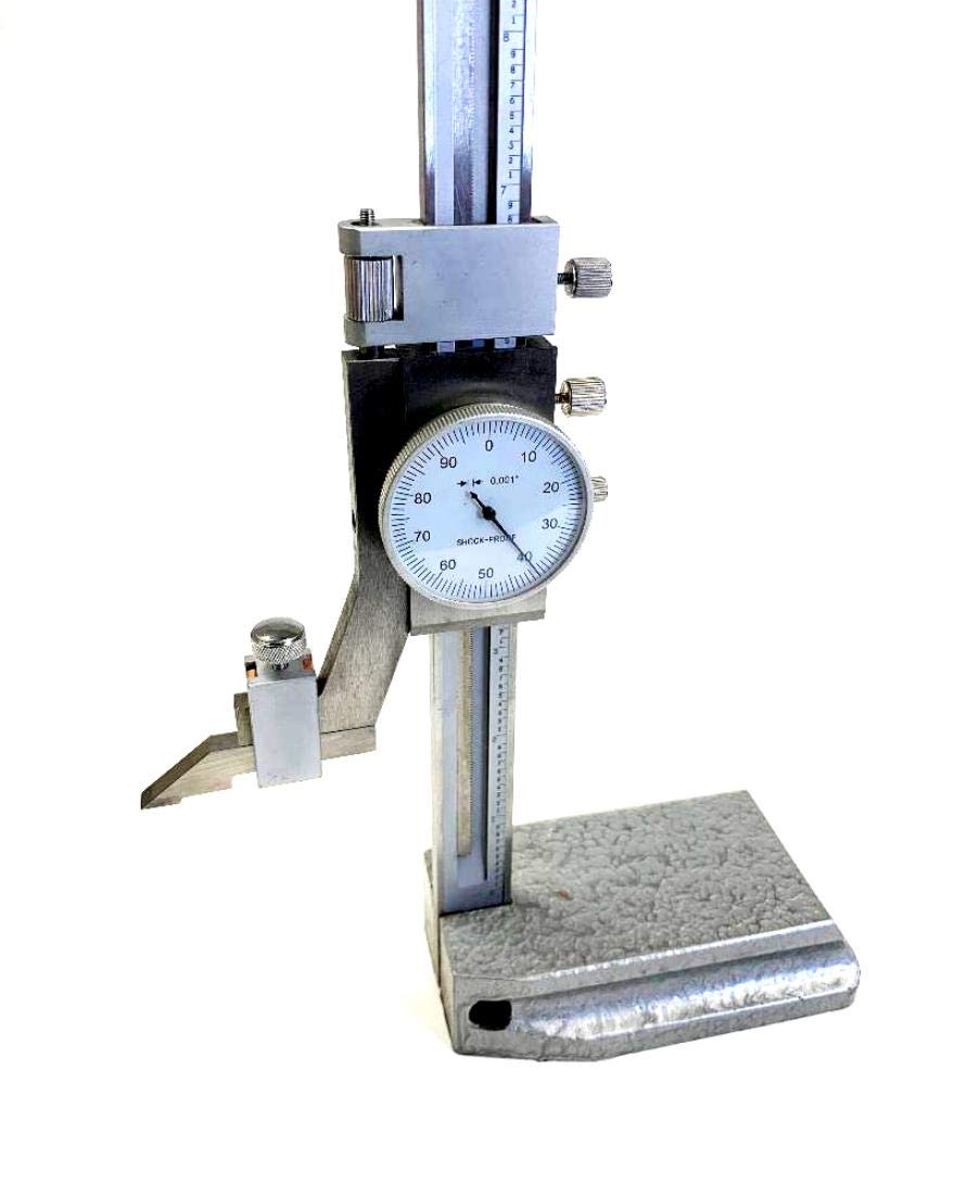 HHIP 4300-0028 Stal nierdzewna Dial Height Gage, rozmiar 0-6"