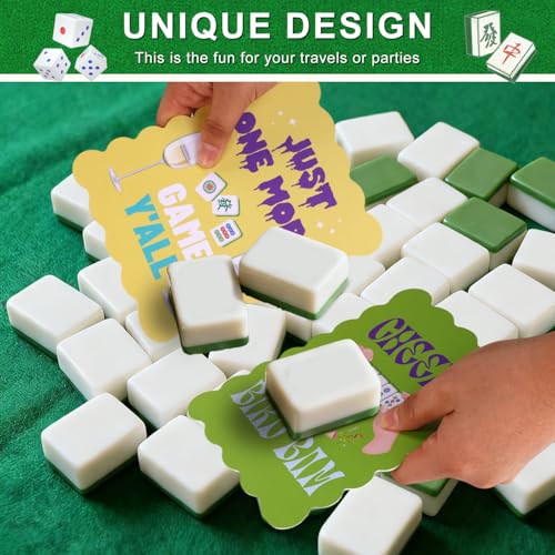 Penitue 4pcs Mahjong Shuffler Cards PVC accesorio juego miniatura 3