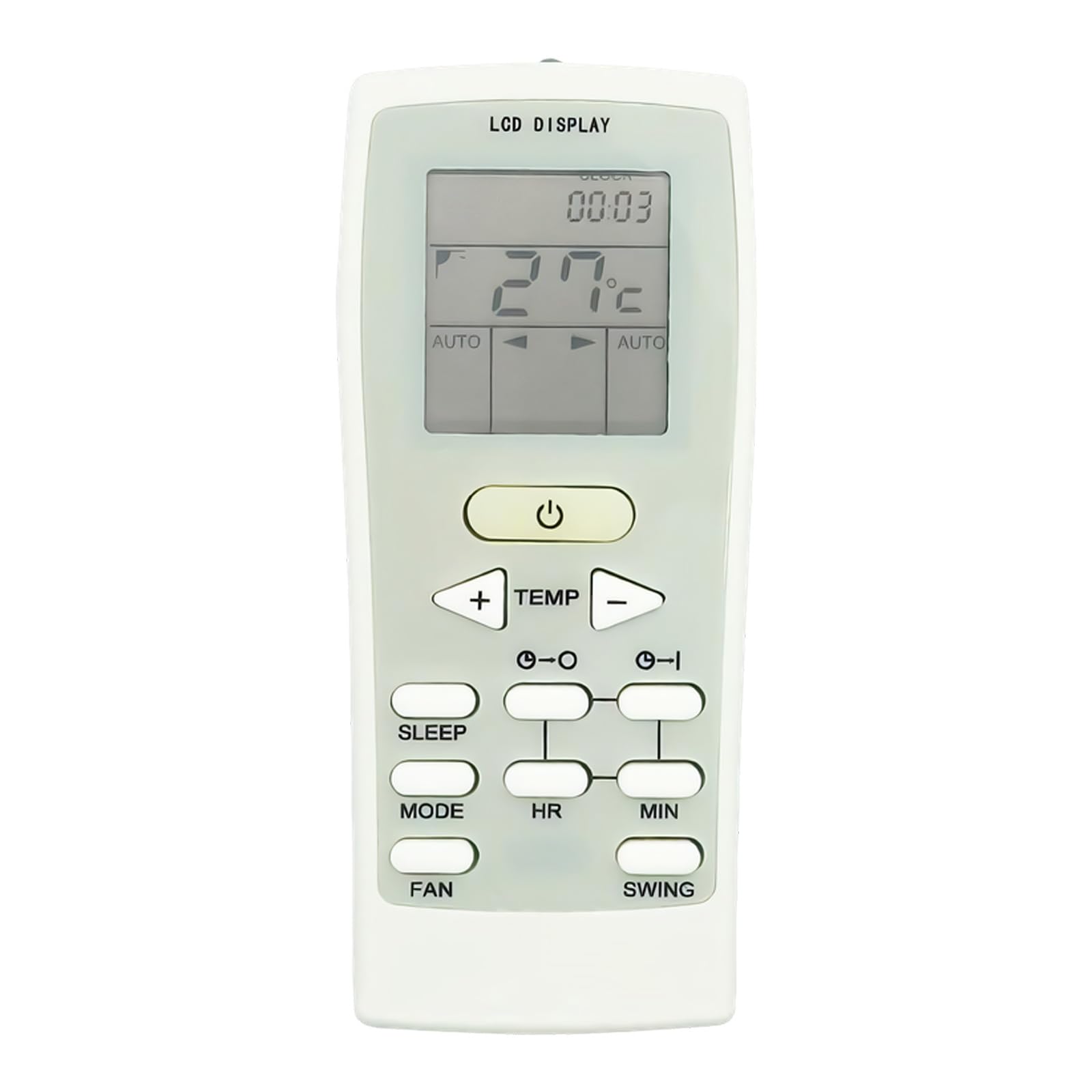 fexxkg Universals Replacement Remote Controls for GZ-12A-E1 Air Conditioners with LCD Display and ABS Housing