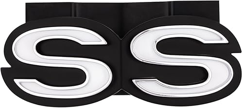 United Pacific 110129 Emblema de parrilla súper deportiva para Chevy Camaro SS 1969-71, fácil instalación, artículo de restauración GM, construcción