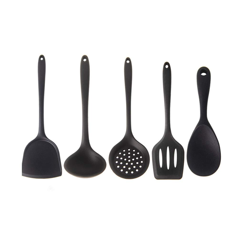 Juego de Herramientas de Cocina de 5 Piezas Utensilios Accesorios de Cocina Silicona de Grado alimenticio Antiadherente Resistencia a la Temperatura Utensilios de Cocina Herramientas de