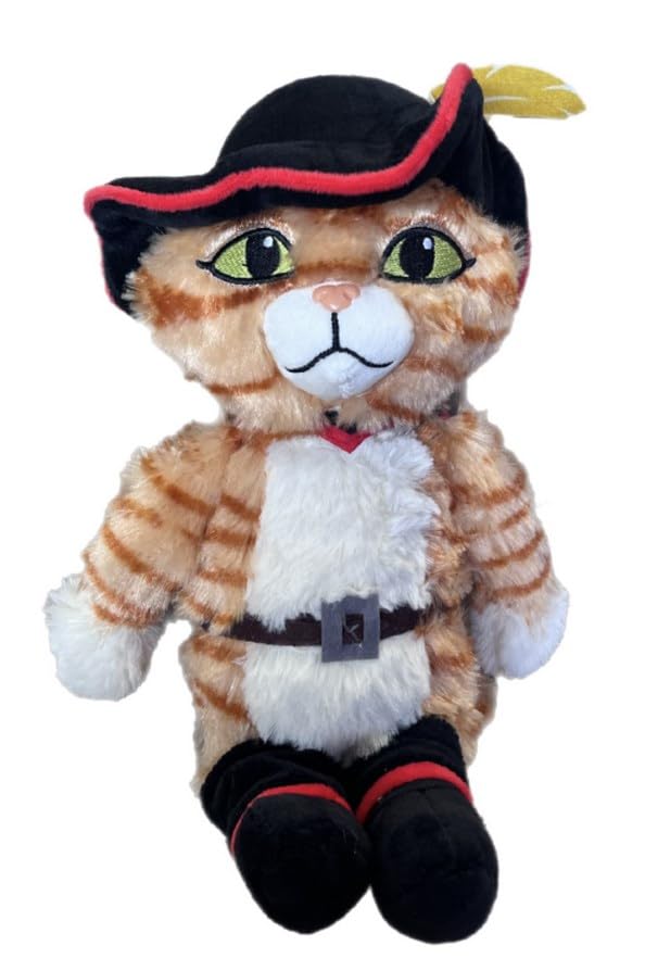 UKToyworld Puss in Boots Plush Toy 10 Inch Shrek Cat Soft Toy