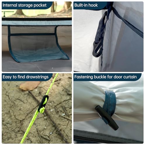 Carpa para Camping 1-2 Personas con Cubierta Impermeable miniatura 6