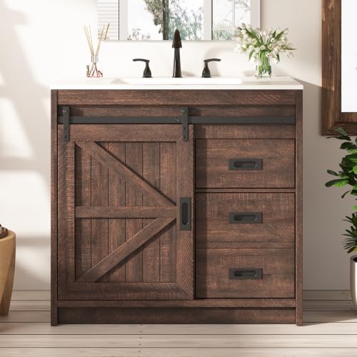 LUXOAK 36 inch Farmhouse Vanity