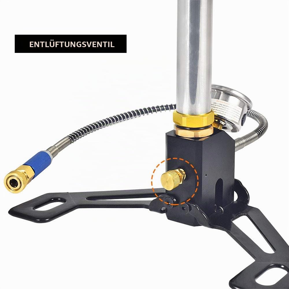 DASKOO 4500psi/30MPa Handpumpe Tragbare PCP Luftpumpe für PCP Luftgewehrboot Reifenbal
