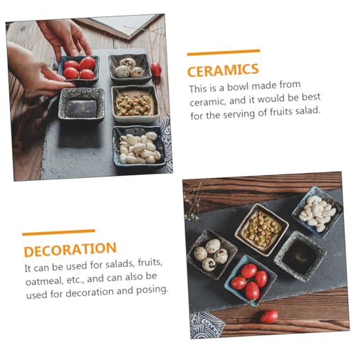 Juego de 5 platos de sushi de cerámica estilo japonés miniatura 7
