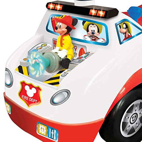 Kiddieland Disney Mickey Activity Fire Truck Ride-On