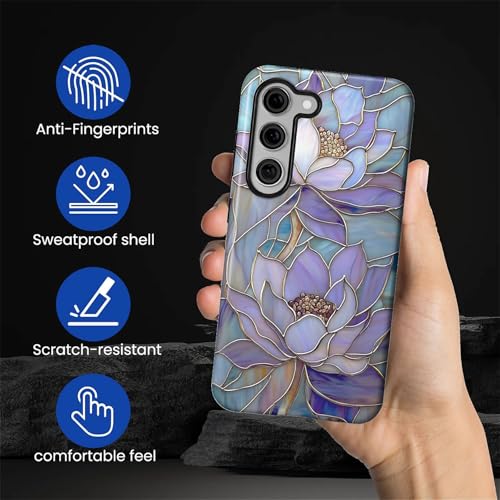 Coque Samsung Galaxy S24 FE antichoc silicone souple fleur de lotus - 3