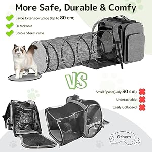   Cat-Carrier-Backpacks-Pawtners-ExpandableCatBackpack-with-Breathable-Mesh-Pet-Carrier-Backpack-for-Cats-Small-Dogs-Puppies-Up-to-25-Lbs-Dog-Carrier-Backpack-for-Travel-Hiking-Camping-Outdoor