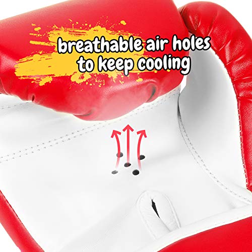 image for Kids Boxing Gloves, SKL Boxing Gloves for Kids Boys Girls 3-15 Junior 
