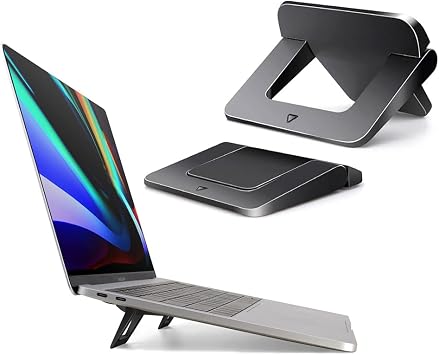 Keyboard Stand for Laptop, Ergonomic Portable Laptop Stand for MacBook Air, Pro, XPS, Lenovo, HP, Dell, Black