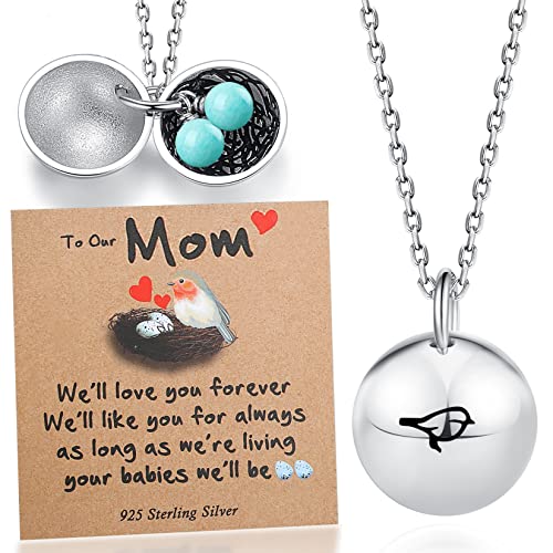 Gifts For Mom Mothers Day Gifts From Daughter Mama Birthday Gift For Mom Son New Mom Necklace Women 925 Sterling Silver Chain Best Mom Ever Personalized Presents Unique Dog Mom Valentines Christmas #TOP23
