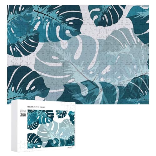 モンステラ 熱帯植物 木製パズル パズル ジグソーパズル 娯楽 知育玩具 ストレス軽減 減圧 装飾 室内装飾 壁飾り 誕生日プレゼント 子供 大人 300 PCS