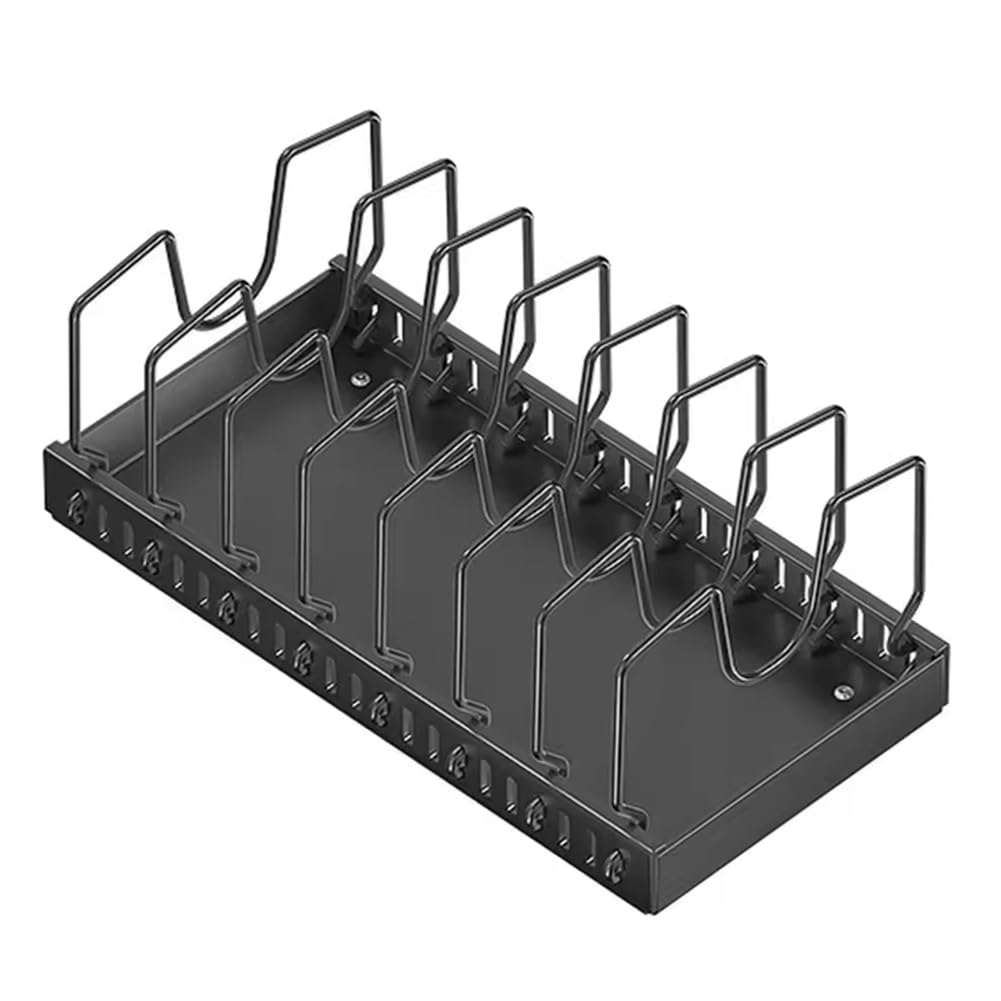 IJSDNVJNDX Adjustable Divider Storage Organizers for Pots Pans- Pull Out for Under Cabinet Cabinet Space-Saving Lids Holders