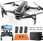 Holy Stone HS600 Drones with Camera for Adults 4K, FAA Remote ID Compliant, 2-Axis Gimbal & EIS Anti Shake, 3 Batteries 84-Min Flight Time, 10000 FT Range Transmission, 4K/30FPS, Drone Landing Pad