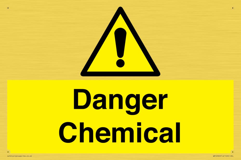 Danger Chemical Sign - 300x200mm - A4L