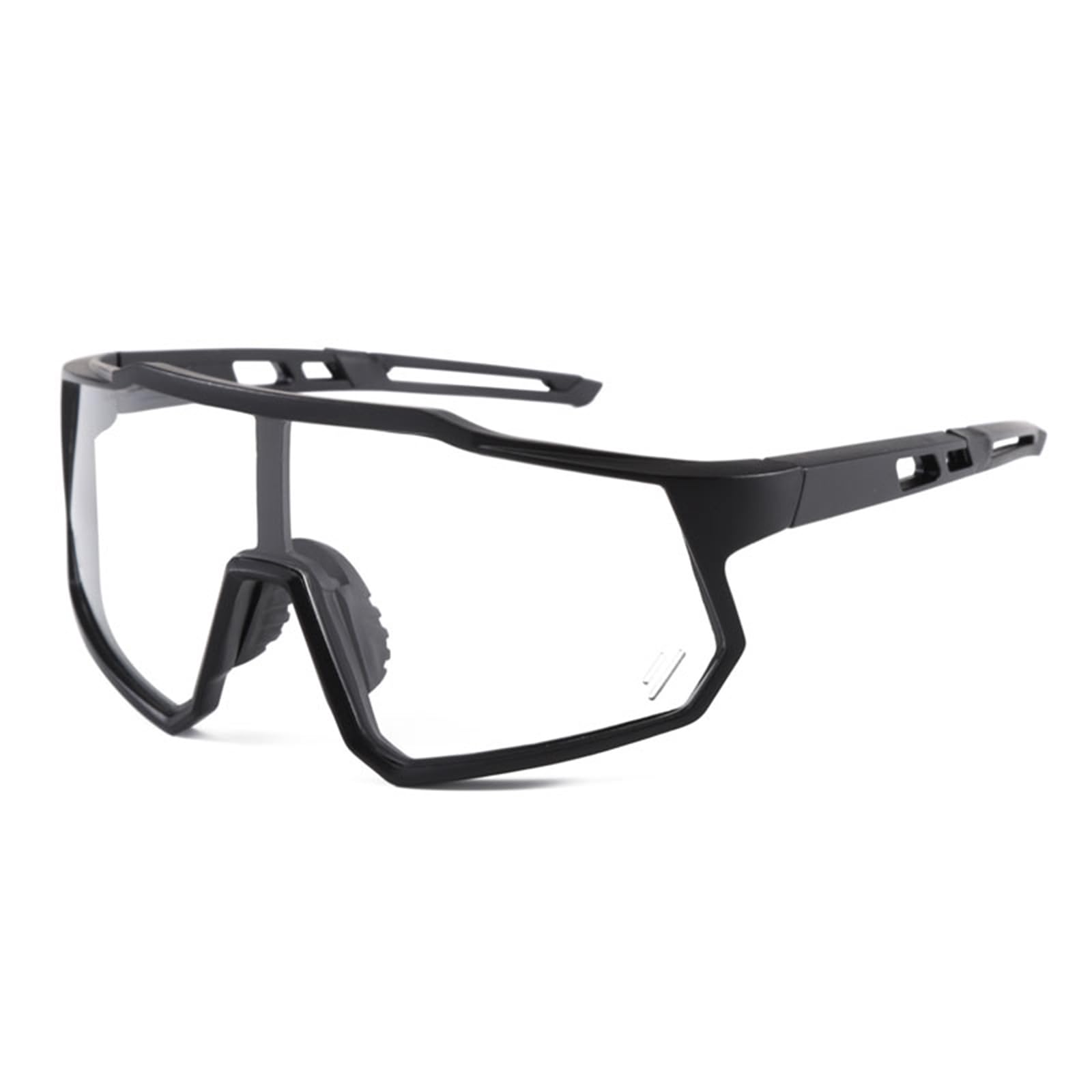 GNOLONG Cycling Glasses Photochromic Sports Sunglasses - UV Protection Windproof Lightweight Outdoor Goggles for Men Women Sports Eyewear Ideal for Driving Running Hiking Fishing Biking (BlackClear)