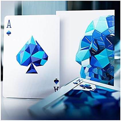 Playing cards Memento Mori blu