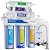 Max Water 10 Stage Under Sink RO (Reverse Osmosis) Water Filtration System + Heavy Duty Tank + Faucet - (5 in 1) PH+ Alkaline System - 50 GPD (Gallons Per Day) - Model: RO-10C1