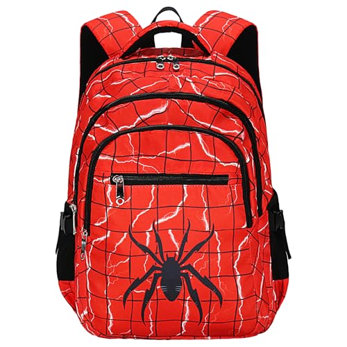 AYoXin Kids School Backpacks for Boys Bookbag for Elementary Kindergarten Preschool Mochila Para Nios 4-6 6-8 8-10 4 5 6 7 8 9 10 11 12 -Red