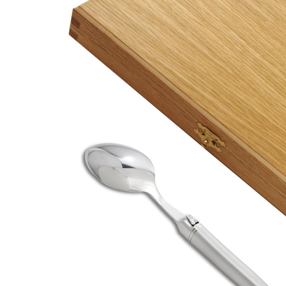 Coffret de 6 cuillères à café laguiole Gamme Prestige finition sablée